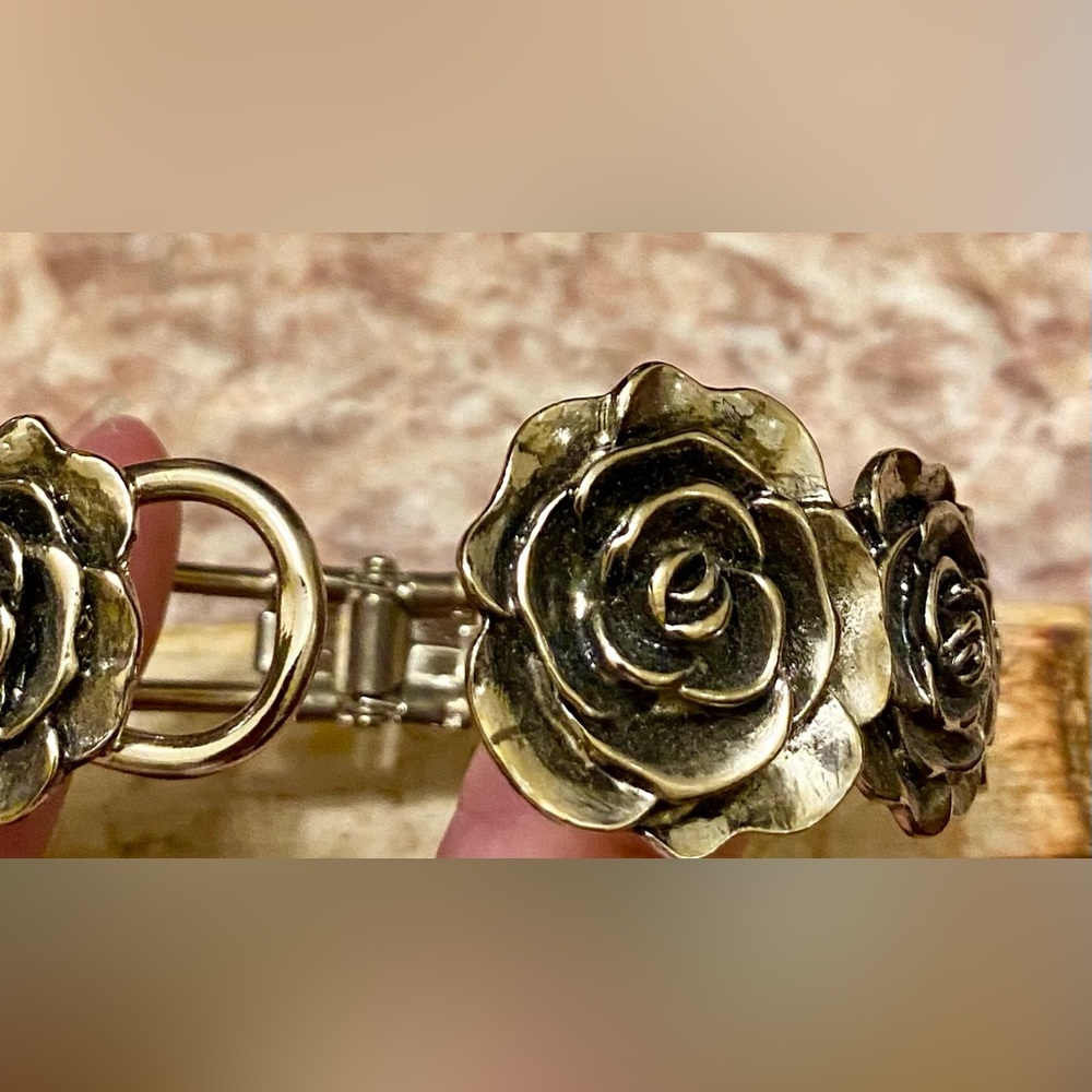 1928 JEWELRY COMPANY 2028 Jewelry Flower Cuff Bracelet; NEW - Picture 4 of 5
